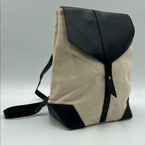 Deux Lux Backpack Women's Geometric Cut Black Beige